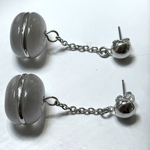HSN x Roberto Faraone Mennella – Gray Bead Drop Earrings – Signed RFM - Picture 4 of 7